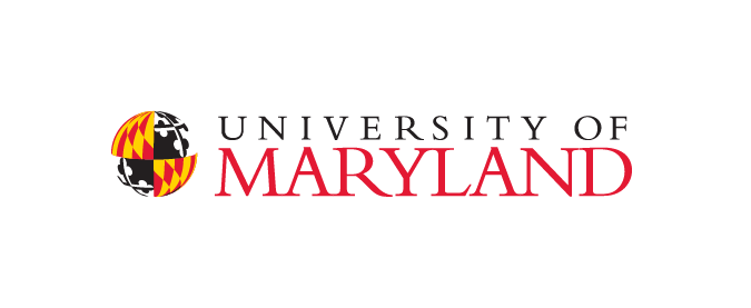 An example of an incorrect logo: the primary logo with the colors of the Maryland flag flipped, and the word Maryland in maryland red