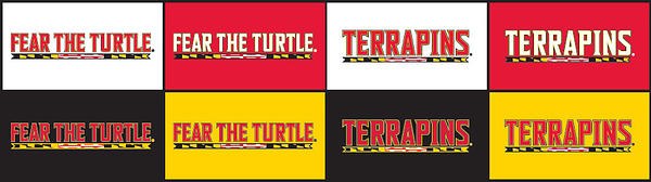 Secondary word marks for the University of Maryland's Department of Intercollegiate Athletics.