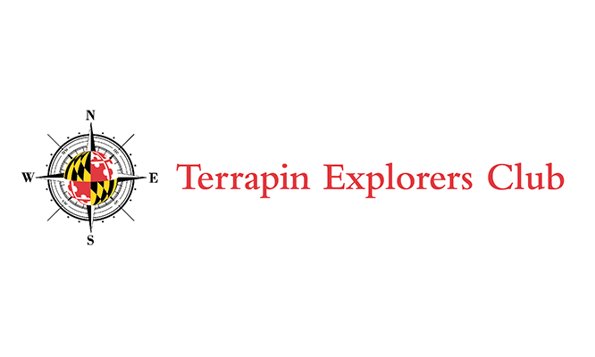 Example of prohibited use of the Maryland Flag Seal within a compass graphic of the the logo of the Terrapin Explorers club